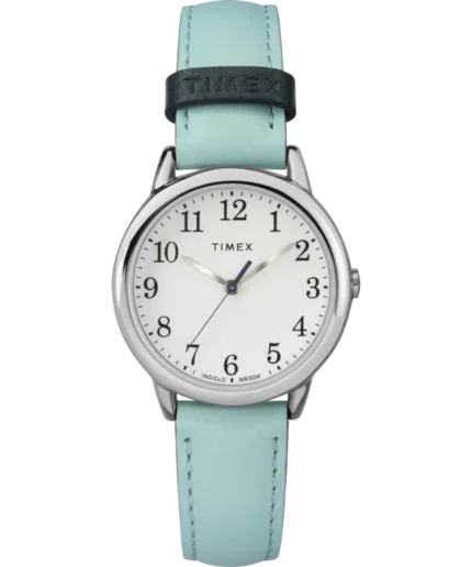Timex Easy Reader Color Pop 30mm Leather Strap Watch