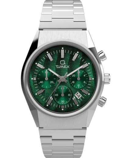 Q Timex® Falcon Eye Chronograph 40mm Stainless Steel Bracelet