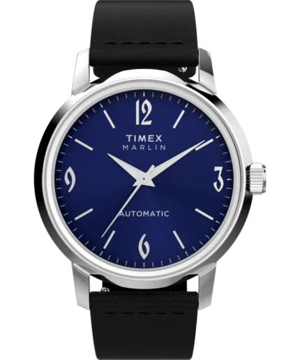 Marlin® Automatic 40mm Leather Strap Watch