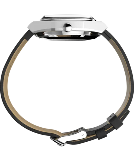 Timex® Automatic 1983 E Line 34mm Leather Strap Watch