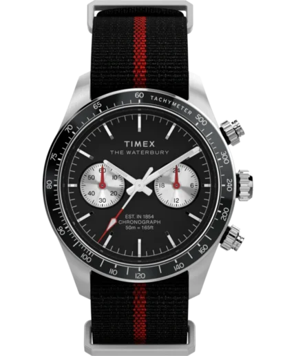 Waterbury Heritage Chronograph 39mm Fabric Strap Watch: