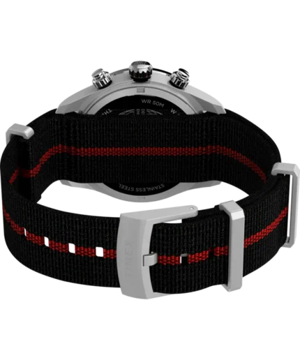 Waterbury Heritage Chronograph 39mm Fabric Strap Watch: